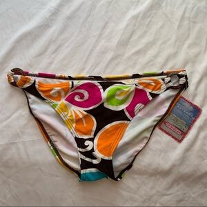 NWT Arizona Jean Company Multicolor Bikini Bottom